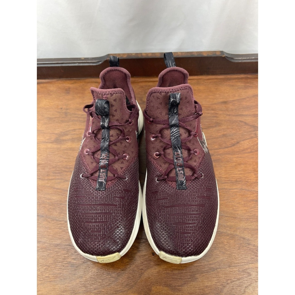 Free TR 8 Print Nike Womens Sz 10 Training Shoes Burgundy Red AH0709-600 Low Top